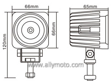 10W Cree LED Driving Light Work Light 1031